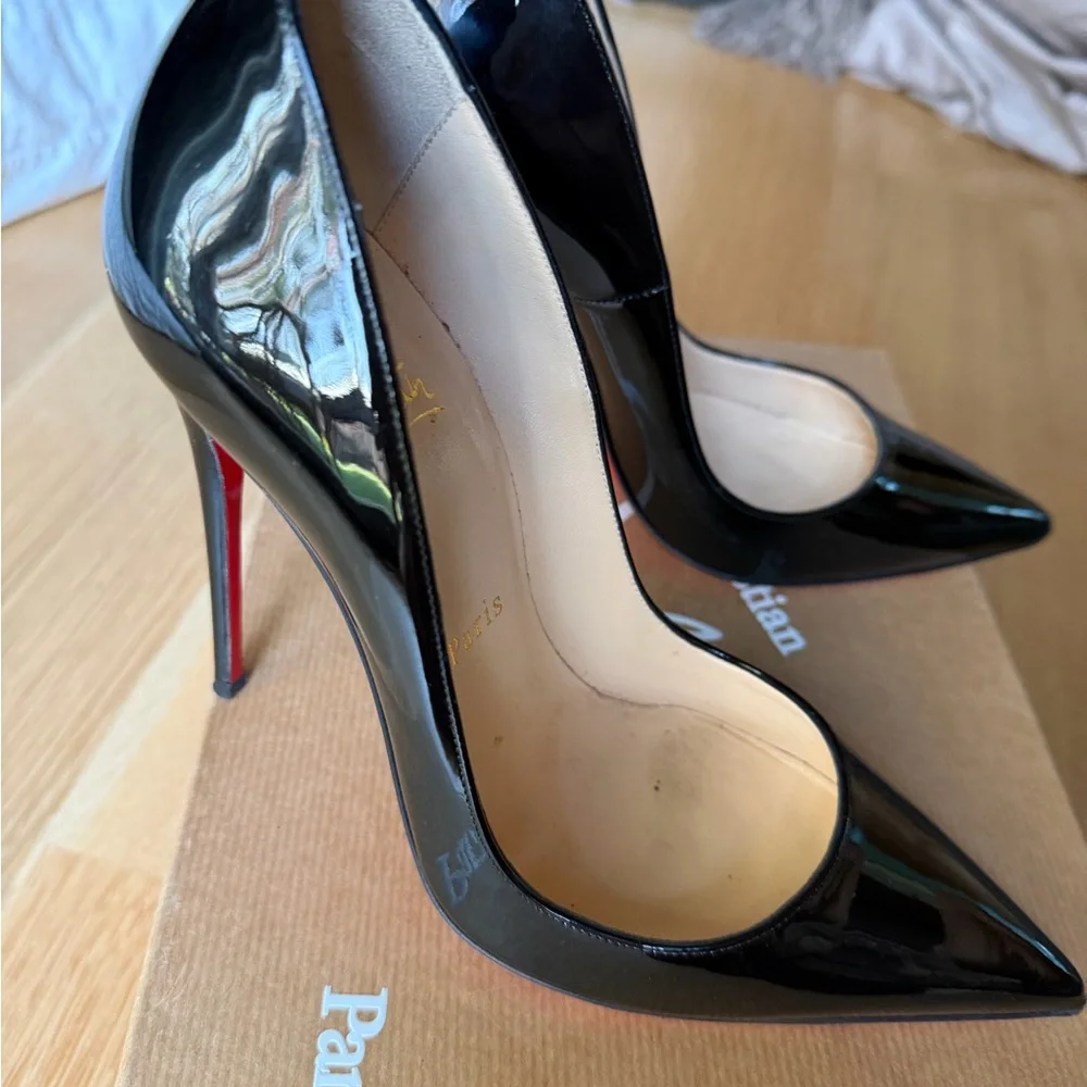 Christian Louboutin So Kate 120 Black Heels Box - Picture 7 of 8